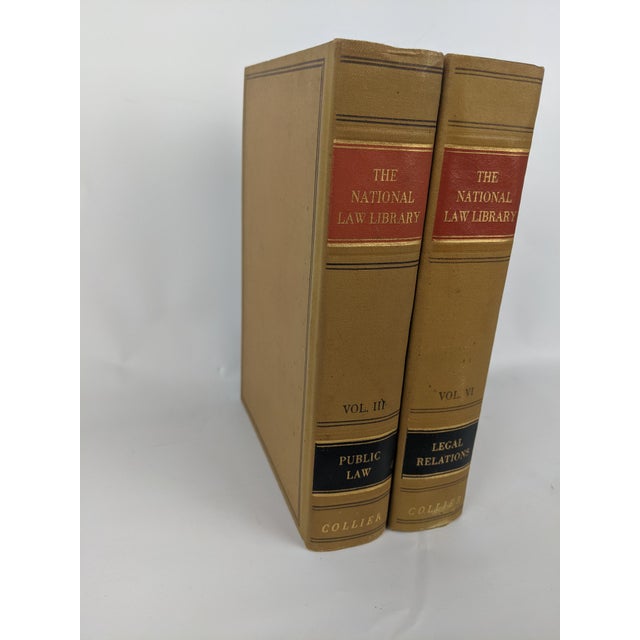 Traditional 1939 National Law Library Vintage Legal Books by p.f. Collier – Set of 2 For Sale - Image 3 of 15