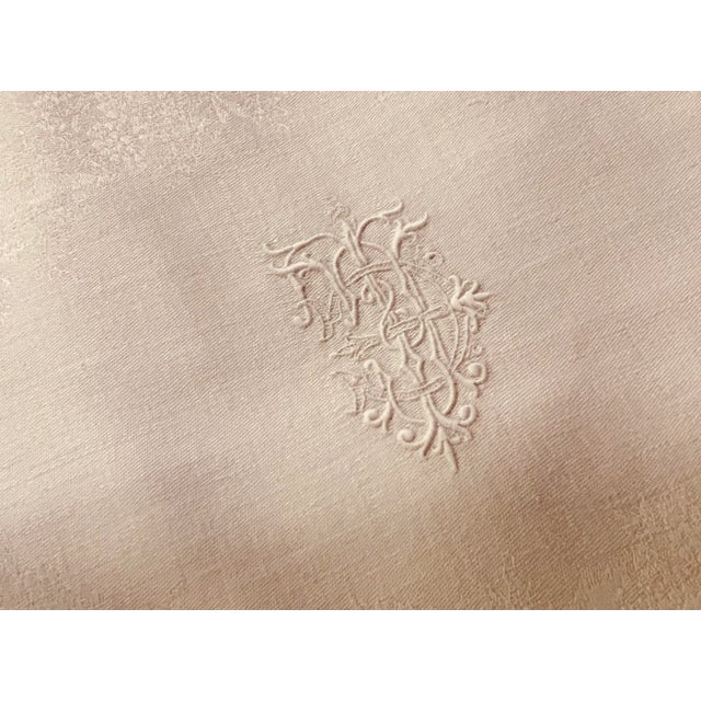 1930s 1930s French Linen Dinner Napkins- Set of 4 For Sale - Image 5 of 12