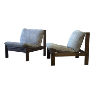 Dutch Oak Lounge Chair For Sale