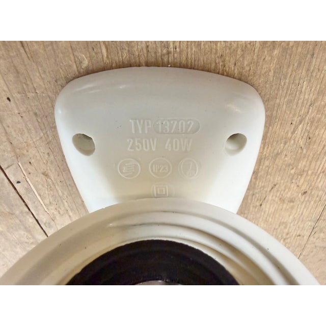 Industrial White Bakelite Wall Light with Milk Glass from Elektrosvit, 1950s For Sale - Image 15 of 18
