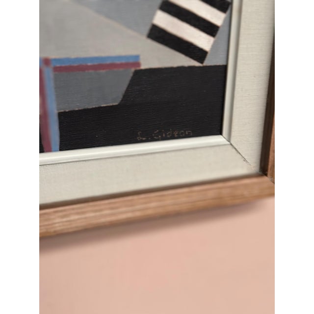 Mid-Century Modern Lars. Gideon, Abstract Composition, 1960s, Oil on Canvas, Framed For Sale - Image 3 of 18