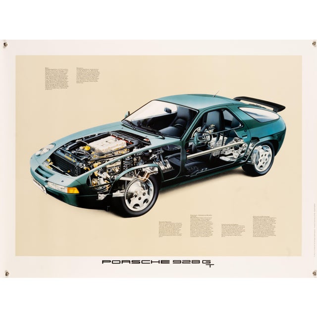Porsche 928 Gt Cutaway Poster, 1990 For Sale - Image 9 of 9