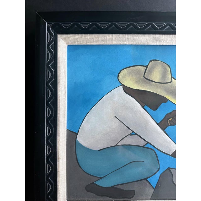 Framed Tempera on Paper Picapedrero Signed Diego Rivera with Paperwork For Sale - Image 11 of 12