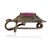Metal Antique Style 8 Ct Ruby & Diamond Pavé Figural Lucky Turtle Statement Brooch Pin Pendant For Sale - Image 7 of 14