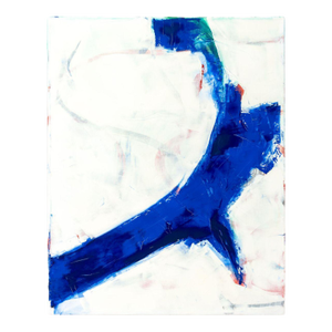 Robert O'Meara Abstract Composition in Blue Oil
