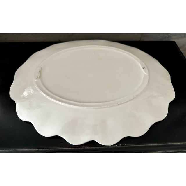 Vintage 1980s Ceramic Conch Shell Soup Tureen Signed by Artist With Lid, Ladle & Serving Plate For Sale - Image 9 of 11