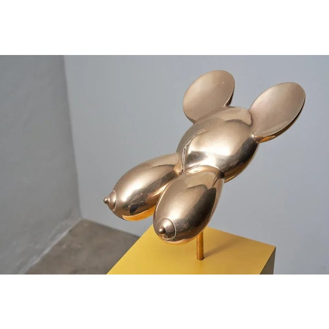 Gold Mima Bronze Sculpture by Eduard Van Giel For Sale - Image 8 of 9