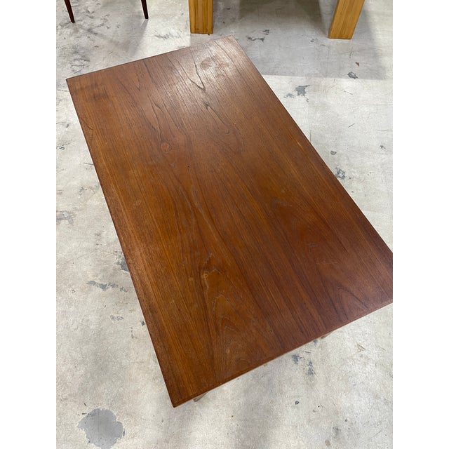 Wood Danish Modern Teak Vanity or Desk For Sale - Image 7 of 10