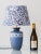 This vintage table lamp features a hand-painted ceramic base produced by Flora Gouda in 1977 during the final years of the...