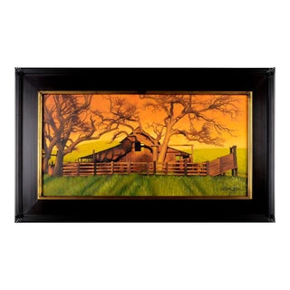 Keith Batcheller "Fall Shadows" Oil Painting on Canvas, Framed For Sale