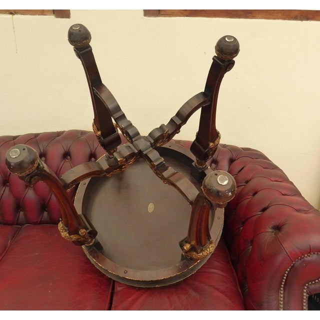 Brown Antique Walnut and Gilt Table from Maple & Co., 1920 For Sale - Image 8 of 16