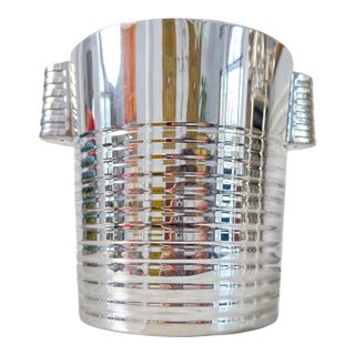 Silver Plated Ice Buckets Luc Lanel, French Work, Christofle. Circa 1930 For Sale