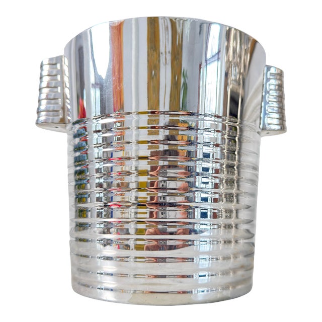 Silver Plated Ice Buckets Luc Lanel, French Work, Christofle. Circa 1930 For Sale