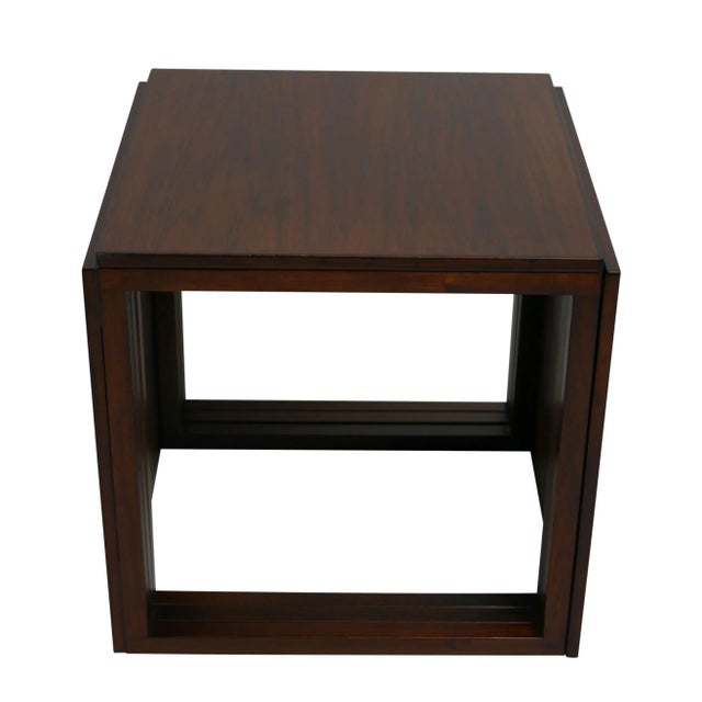 Mid 20th Century Midcentury Danish Modern Rosewood Nesting Tables - Set of 3 For Sale - Image 5 of 9