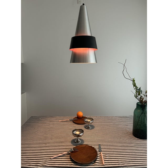 Metal Corona Pendant Lamp by Jo Hammerborg for Fog & Mørup, 1960s For Sale - Image 7 of 13