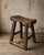English Primitive Elm Milking Stool with Hand-Shaped Saddle Seat, 17th Century For Sale - Image 4 of 7