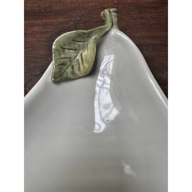 Italian Mid 20th Century G.B.C. Italy Ceramic Pear Shaped Serving Dish/Bowl For Sale - Image 3 of 11