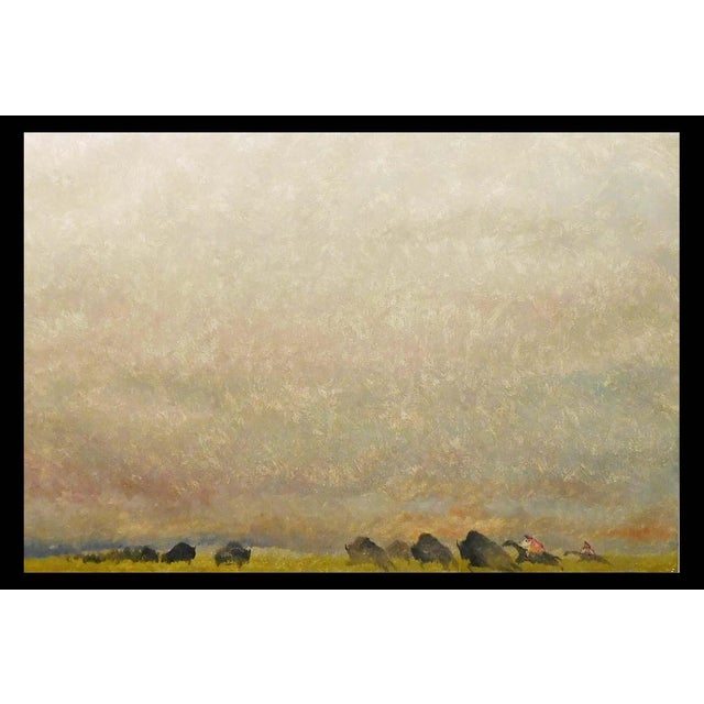 "Untitled" by Earl Biss Mono Print on paper Hand signed by the artist Frame Size: 33" x 43.5" Image Size: 23.5" x 35"...