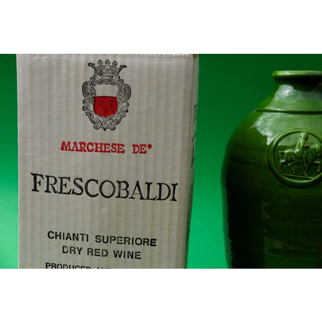 Mid-Century Modern Large Classic Chianti Wine Vases from the Cantina Marchese De Frescobaldi, Tuscany, Italy, 1920s, Set of 2 For Sale - Image 3 of 13