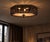 Vintage Spanish Revival Style Hexagon Wrought Iron Flush Mount Light Fixture For Sale In Pittsburgh - Image 6 of 6