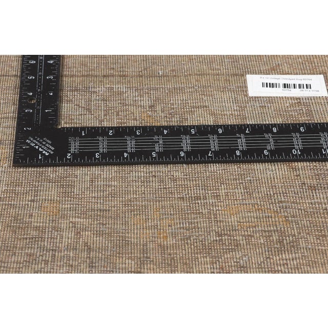 Mid 20th Century Modern Classic Industrial Vintage Turkish Rug - 08’11 X 11’08 For Sale In Dallas - Image 6 of 9