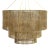 3 Tier Jute Chandelier in Natural For Sale