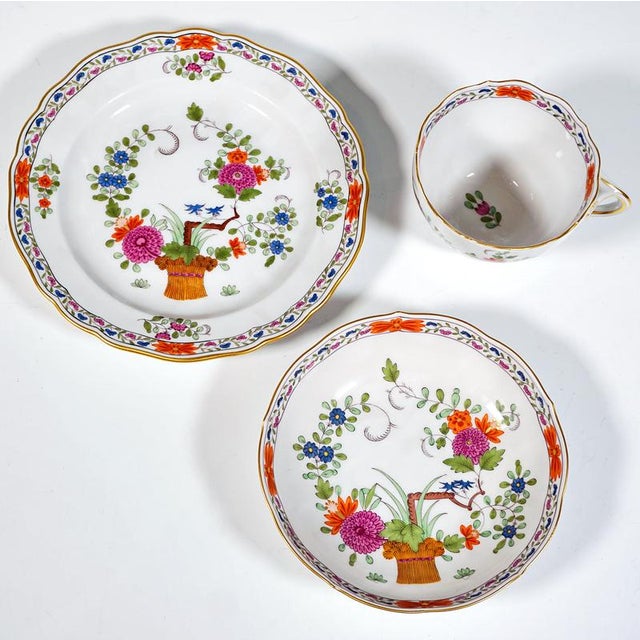 20th Century Coffee Set with Sheaf Pattern from Meissen, Set of 22 For Sale - Image 6 of 12