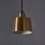 Metal 1950s Carl Thore Perforated Brassed Metal Pendant For Sale - Image 7 of 14
