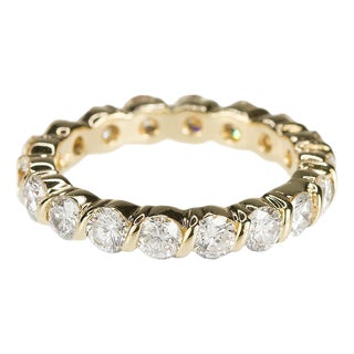 Late 20th Century Diamond Eternity Band, Size 5 For Sale