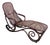 Vienna Secession Bent Oak & Cane Seat Daybed Chaise Lounge Attributed to Thonet No.02 For Sale