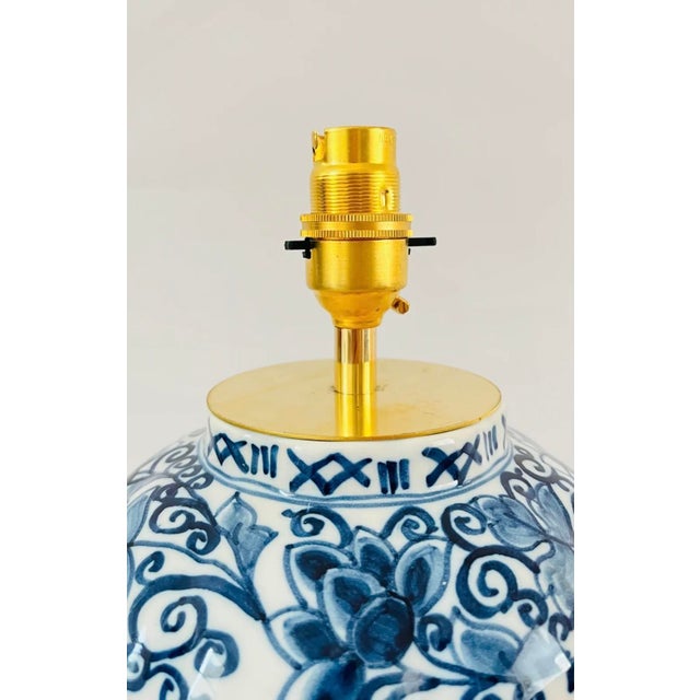 Antique Table Lamp from Royal Tichelaar Makkum, 1930 For Sale - Image 3 of 6