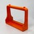 Orange Plastic Wall Mirror with Integrated Shelf, 1970s For Sale - Image 6 of 12
