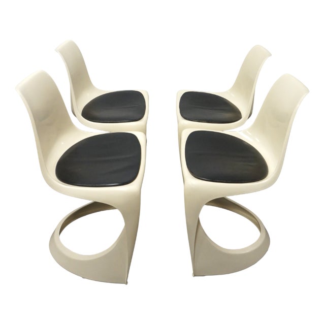 4 Model 290 Chairs by Steen Ostergaard for Cado, 1970, Set of 4 For Sale