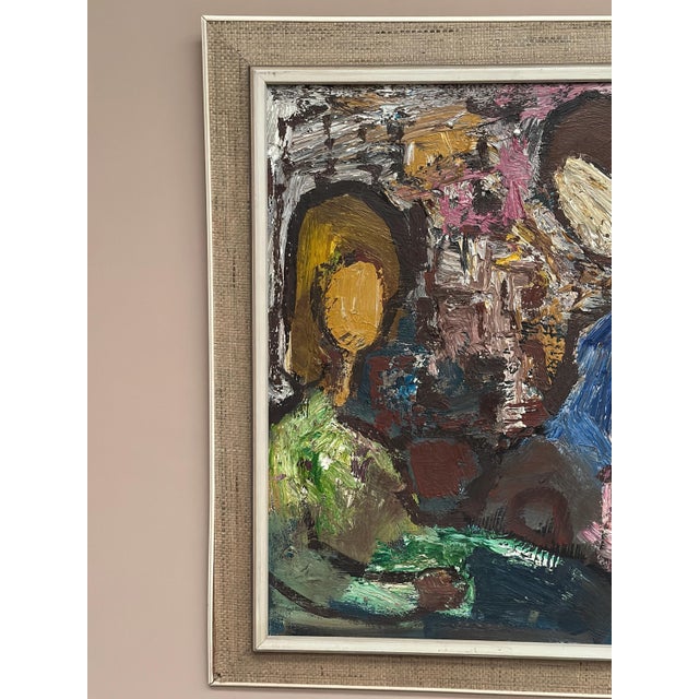 Gösta Falck, Girls in Interior, 1960s, Oil on Canvas, Framed For Sale - Image 7 of 18