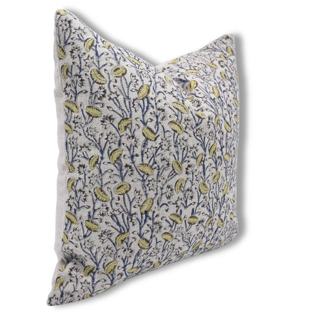 Enhance your home décor with this elegant Block Print Cushion Cover, crafted from thick linen for a luxurious and durable...