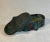 An original Raku fired art pottery box with lid,created and signed by William K. Turner. Dark green rustic in color with a...