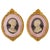 Antique Framed Wax Portrait Reliefs of Mr. And Mrs. Blaauw, 19th Century, Set of 2 For Sale - Image 13 of 13