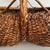 Vintage large hand woven splint wood melon basket with great depth of character and color. This style of basket is also...