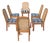 Postmodern Cane Back Dining Chairs by Douglas, Set of 6, 1980s For Sale