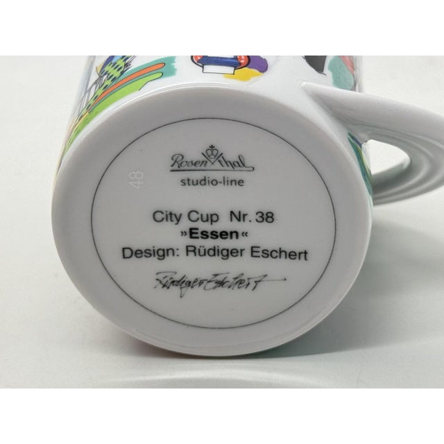 Postmodern Cupola City Cup Series No. 38 Essen by Rüdiger Eschert and Mario Bellini for Rosenthal Studio Line, 1990s For Sale - Image 3 of 4