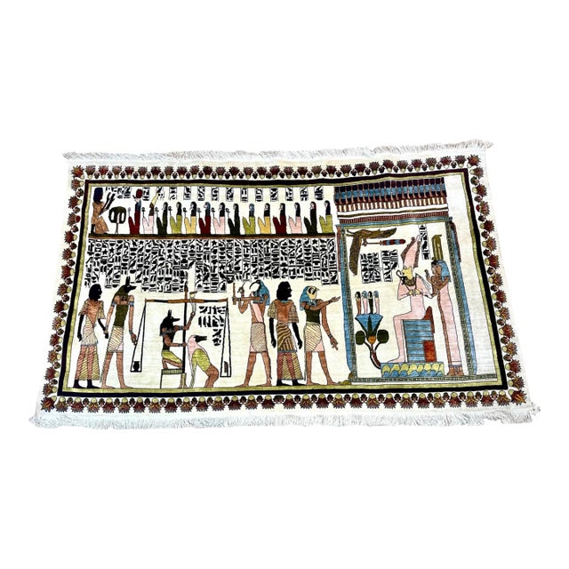 Handmade Silk Egyption Tapestry Area Rug High Quality For Sale
