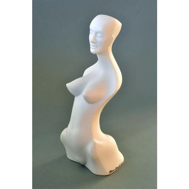 Porcelain Woman Figure with Silver Details by Ilona Romule, 21st Century For Sale - Image 4 of 5