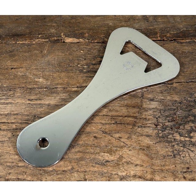 Mid-Century Modern Vintage c.1970's Oversized Stainless Steel Bottle Opener For Sale - Image 3 of 6