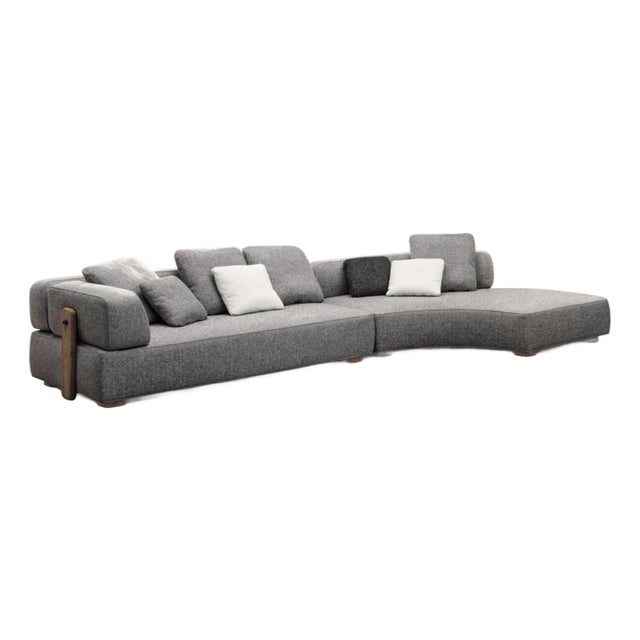 Minotti Florida Outdoor Curved Corner Sofa Element For Sale