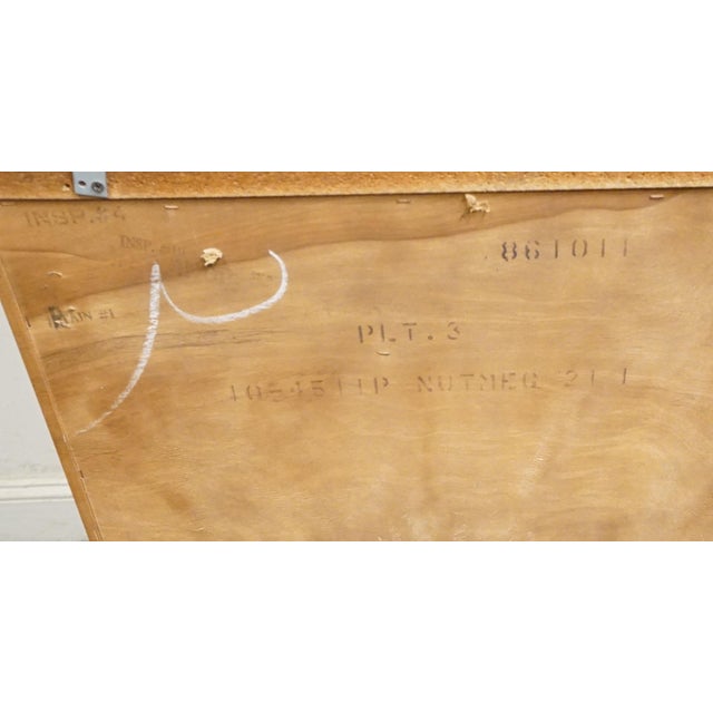 Ethan Allen Heirloom Nutmeg Maple CRP Custom Room Plan 30" Shutter Door Cabinet W. Bookcase Top 10-4511p / 10-4019 For Sale - Image 15 of 15