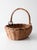 Vintage Woven Gathering Basket With Bamboo Handle For Sale - Image 13 of 13