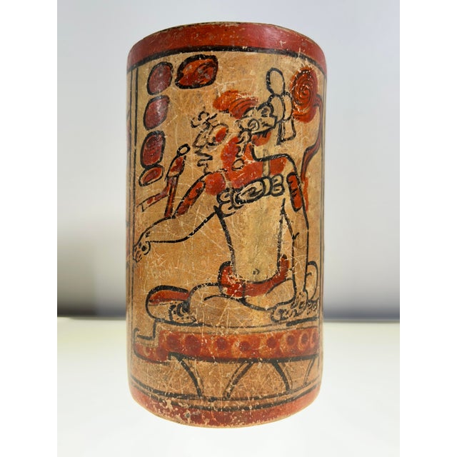 Mexican Mayan Codex-Style Vessel, Depicts the “God Balam” Circa 650–750 Common Era - 1 Piece For Sale - Image 3 of 8