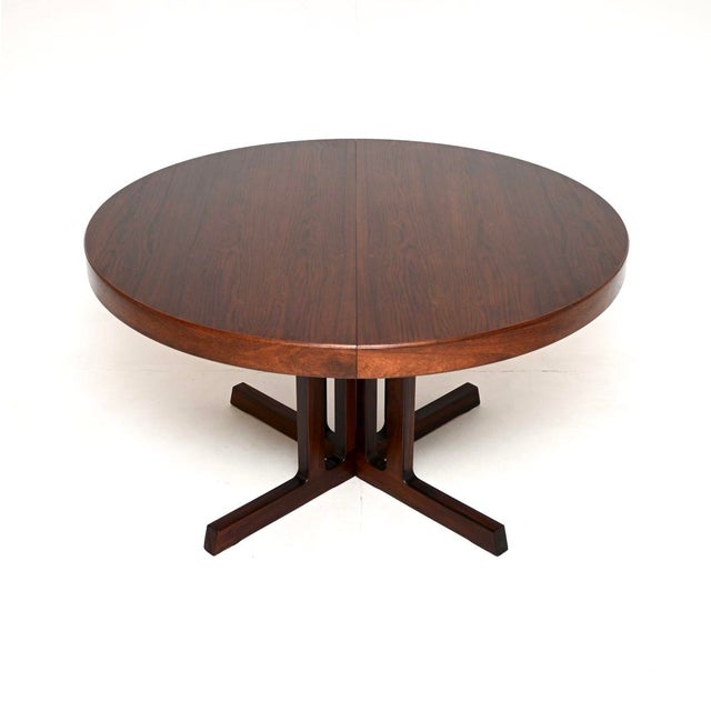 Johannes Andersen Vintage Danish Dining Table by Johannes Andersen for Hans Bech, 1960 For Sale - Image 4 of 10