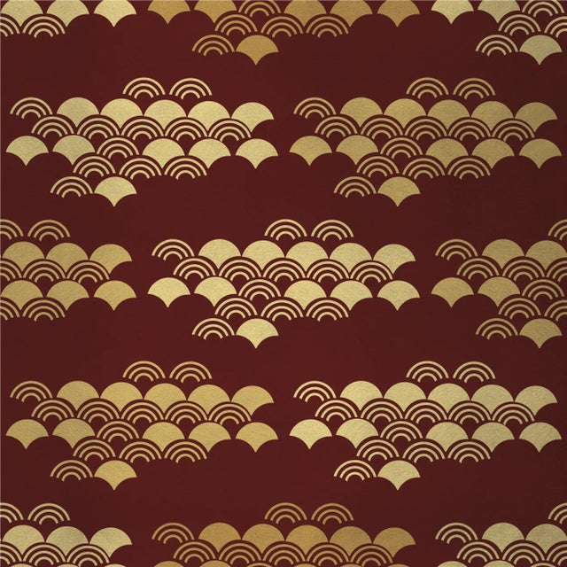 Contemporary Japanese 4 Fabric Wall Covering by Chiara Mennini for Midsummer-Milano For Sale - Image 3 of 3