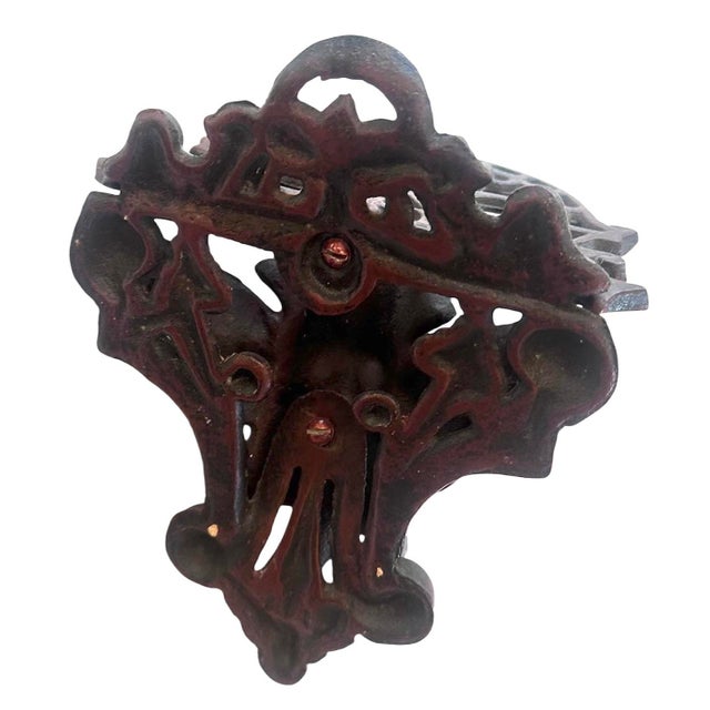Gothic 1940s Gargoyle Cast Iron Wall Shelf For Sale - Image 3 of 4
